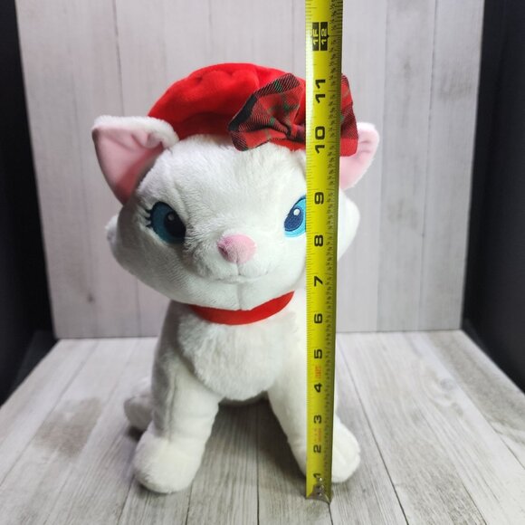 Disney Store Aristocats Marie White Cat Plush with Red Hat 11'' Stuffed Toy - Picture 9 of 10